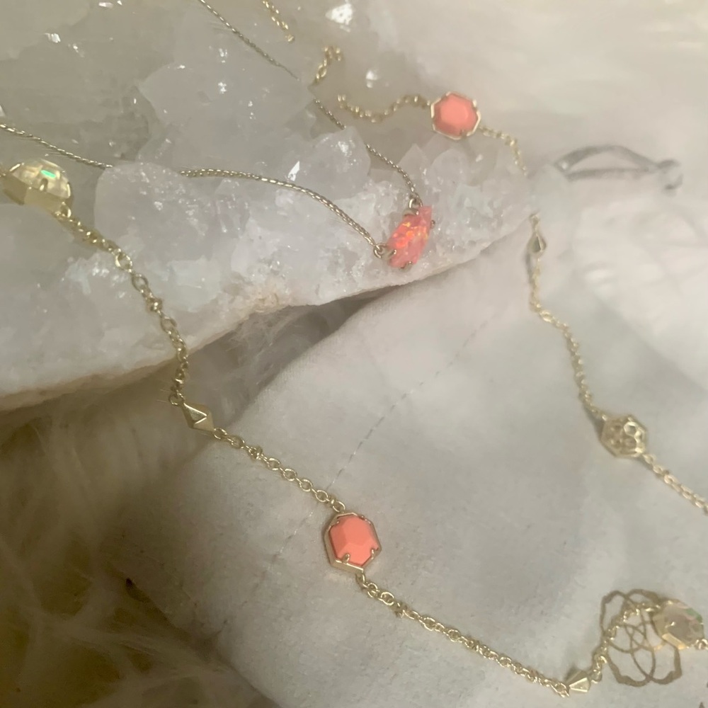 Kendra Scott Coral Layering Necklaces